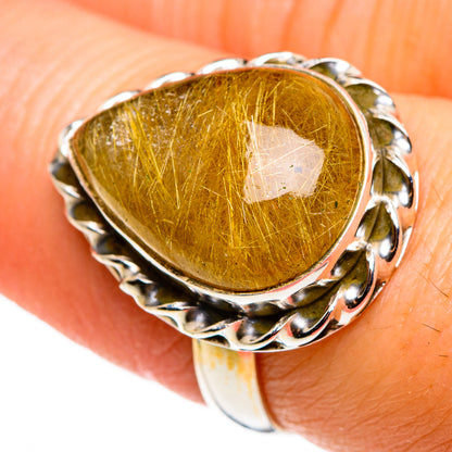 Rutilated Quartz Rings handcrafted by Ana Silver Co - RING85169