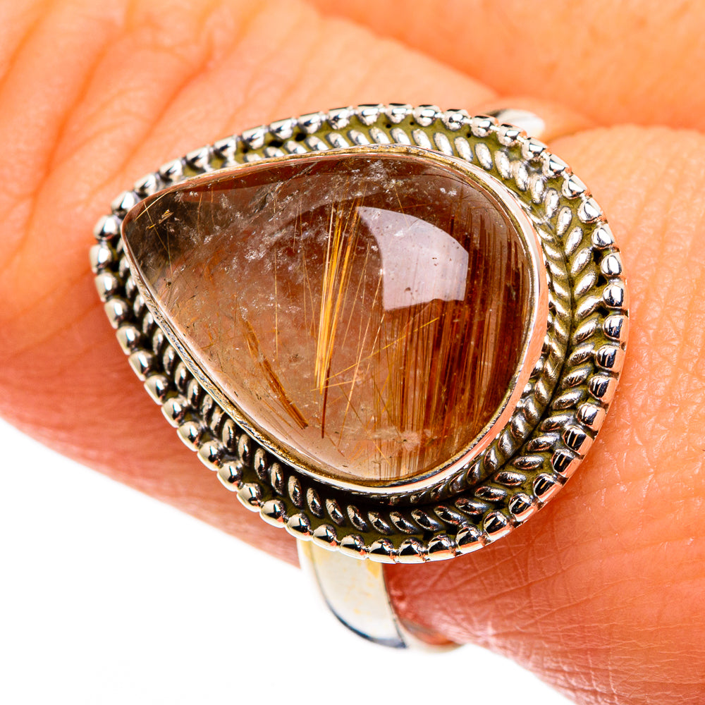 Rutilated Quartz Rings handcrafted by Ana Silver Co - RING85170