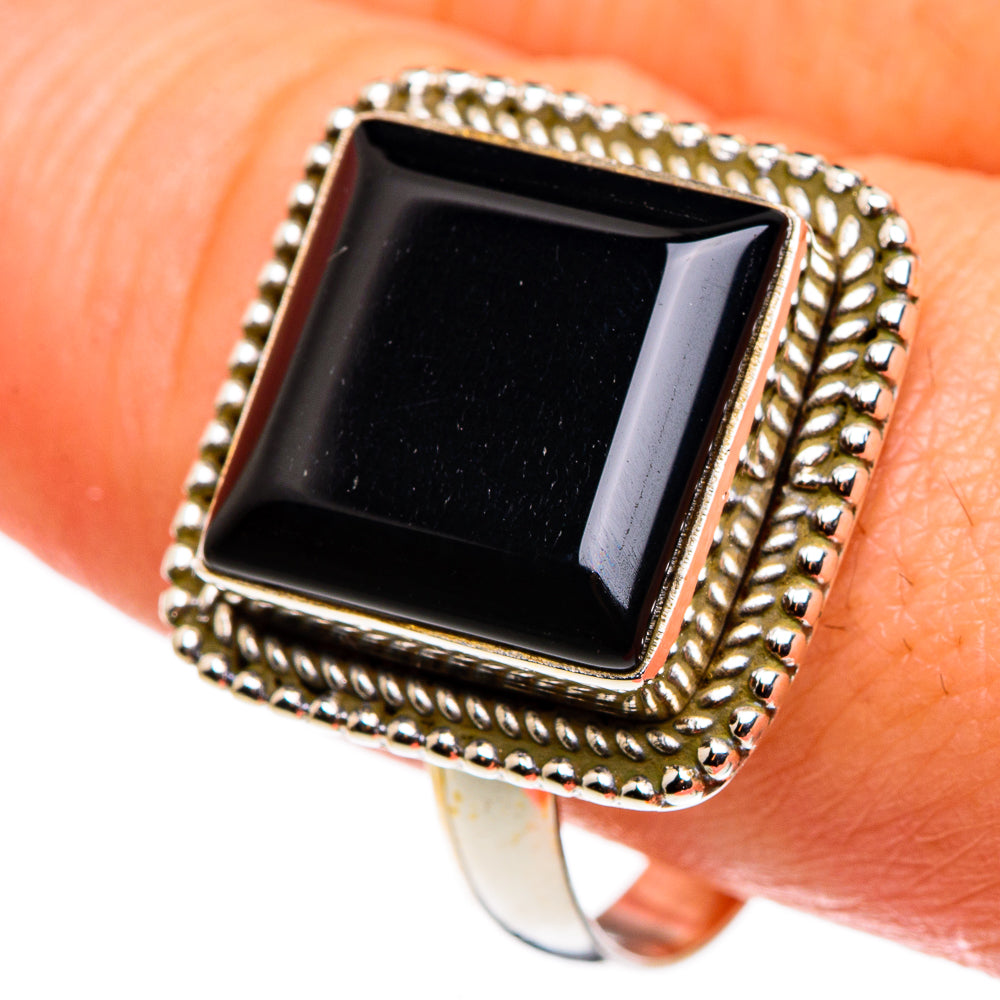 Black Onyx Rings handcrafted by Ana Silver Co - RING85171