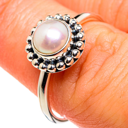 Cultured Pearl Rings handcrafted by Ana Silver Co - RING85178