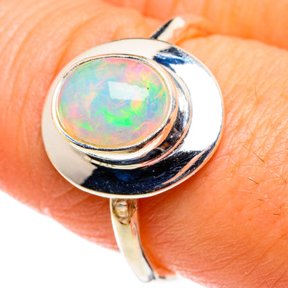 Ethiopian Opal Rings handcrafted by Ana Silver Co - RING85182