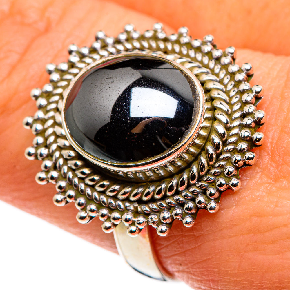 Hematite Rings handcrafted by Ana Silver Co - RING85183
