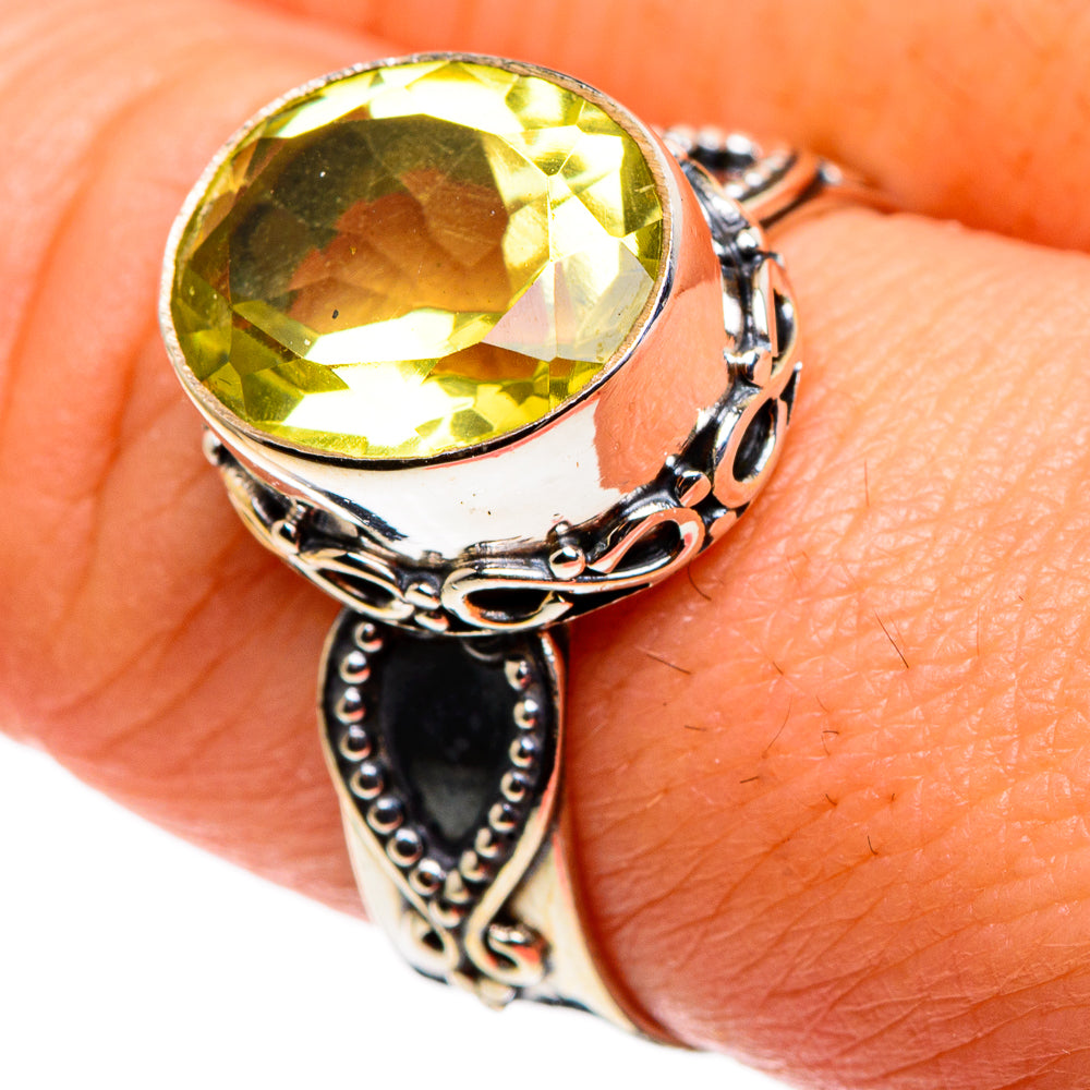 Lemon Quartz Rings handcrafted by Ana Silver Co - RING85184