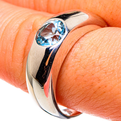 Blue Topaz Rings handcrafted by Ana Silver Co - RING85187