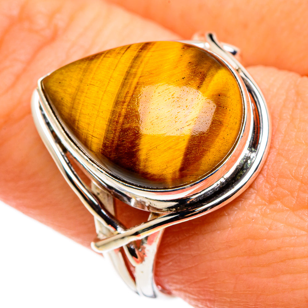 Tiger Eye Rings handcrafted by Ana Silver Co - RING85197