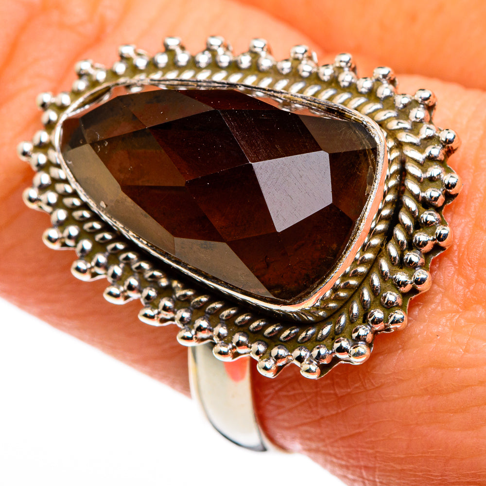 Smoky Quartz Rings handcrafted by Ana Silver Co - RING85198