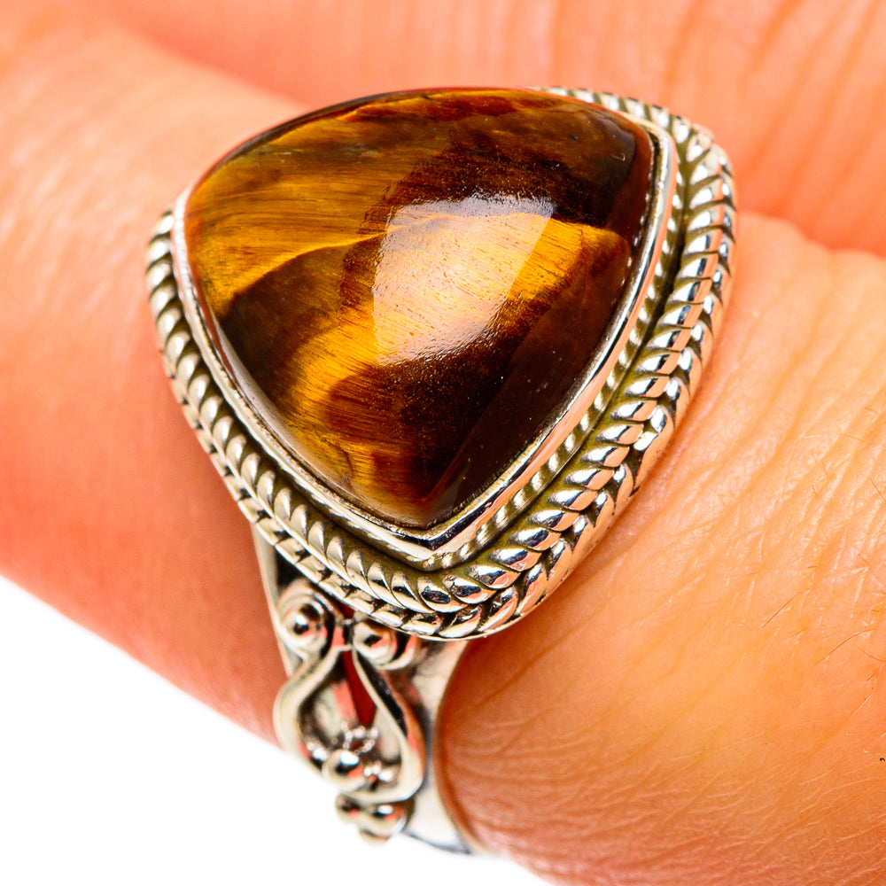Tiger Eye Rings handcrafted by Ana Silver Co - RING85200
