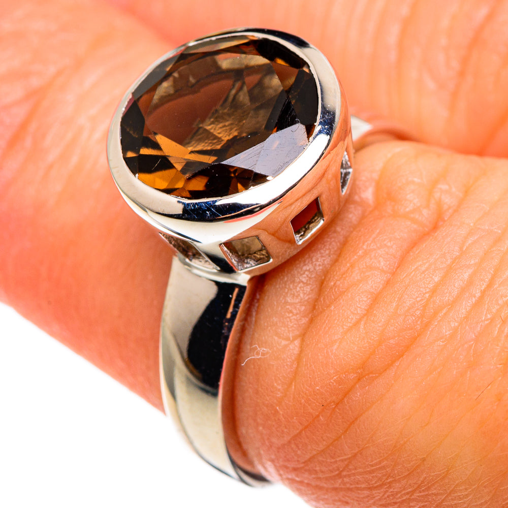 Smoky Quartz Rings handcrafted by Ana Silver Co - RING85201