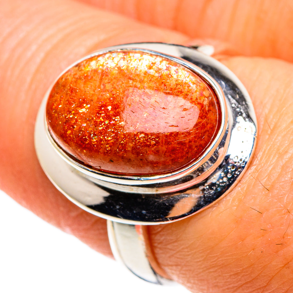 Sunstone Rings handcrafted by Ana Silver Co - RING85204