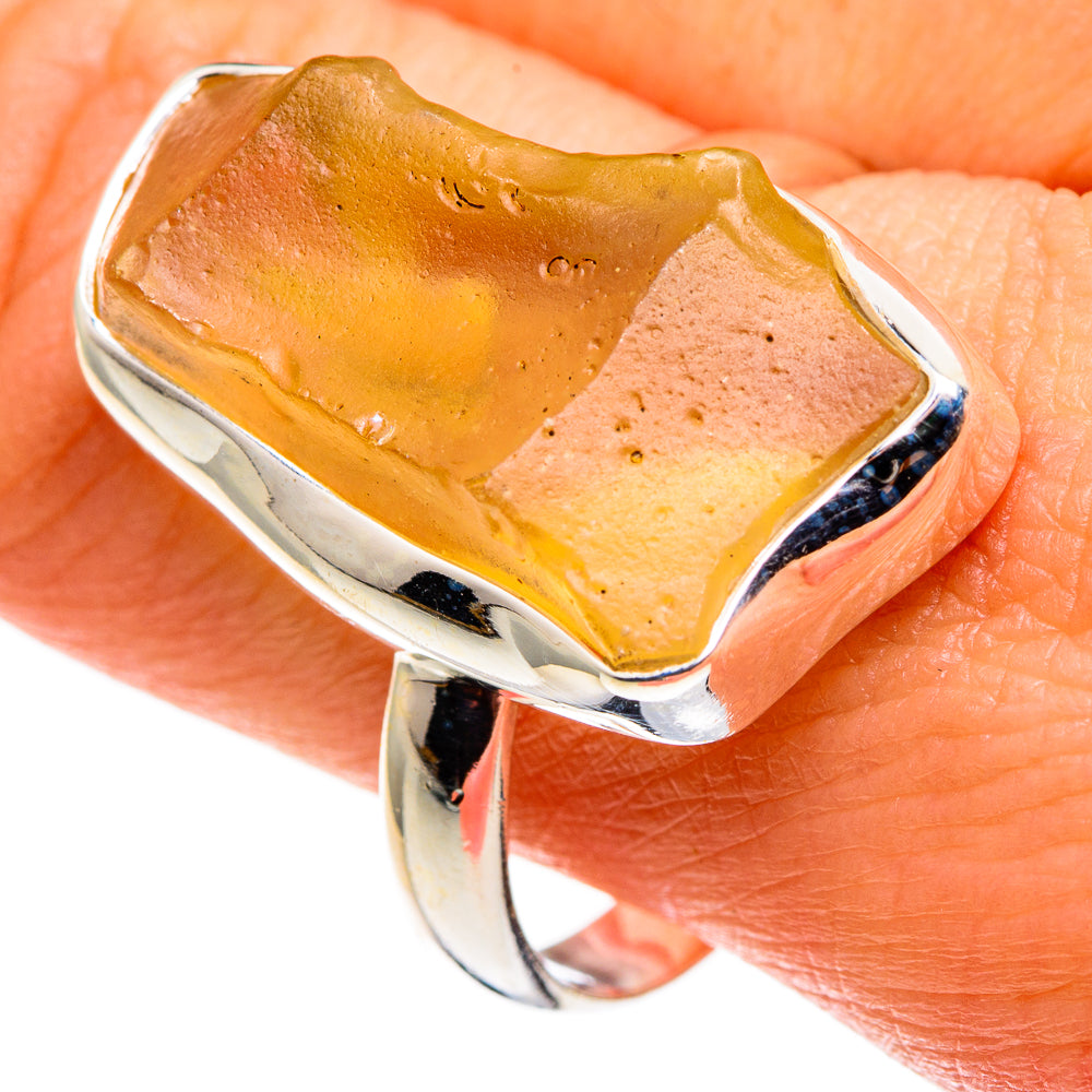 Libyan Glass Rings handcrafted by Ana Silver Co - RING85205