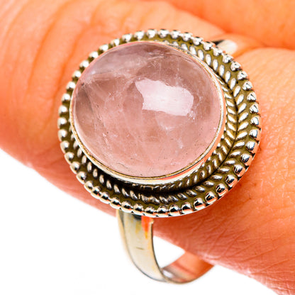 Rose Quartz Rings handcrafted by Ana Silver Co - RING85208