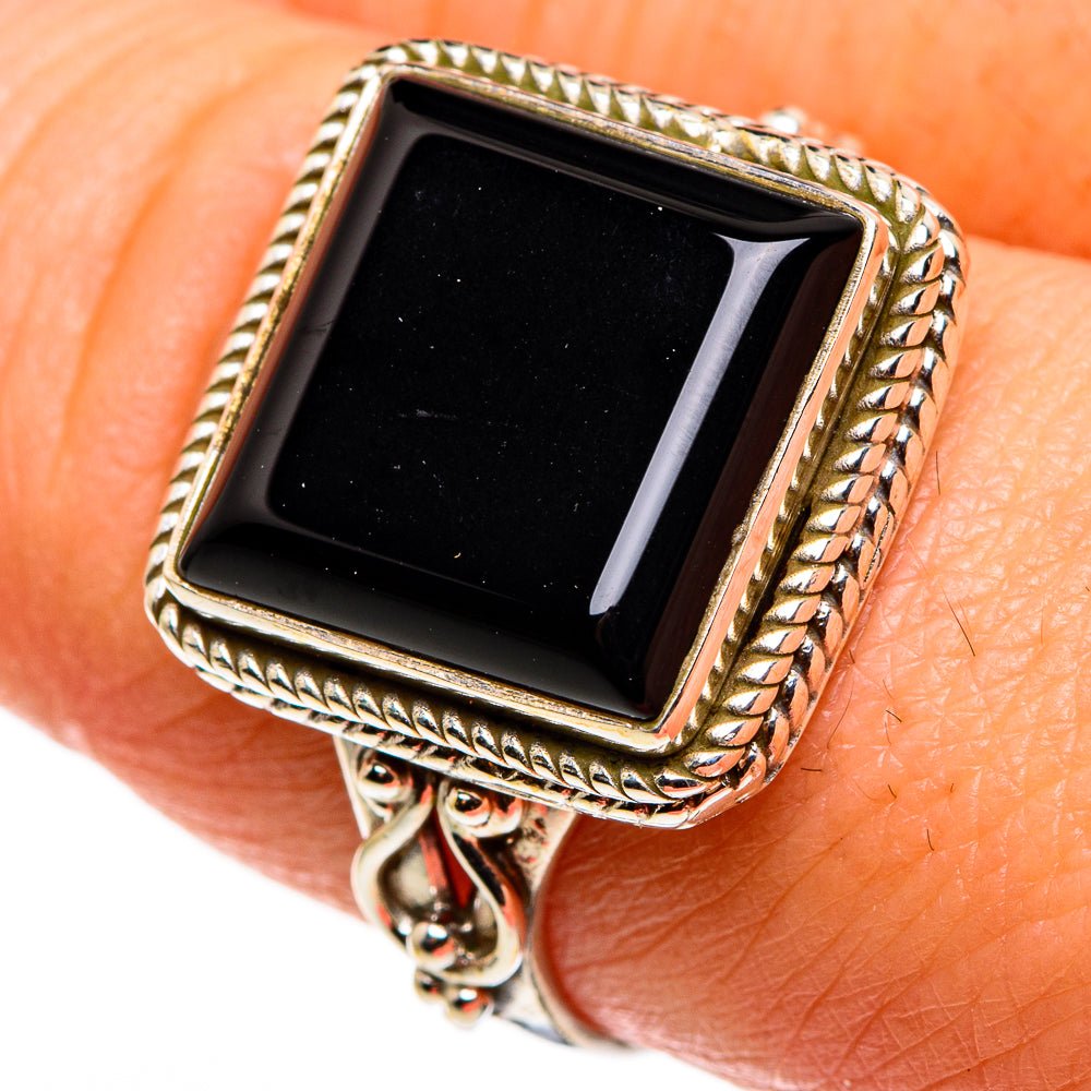 Black Onyx Rings handcrafted by Ana Silver Co - RING85216
