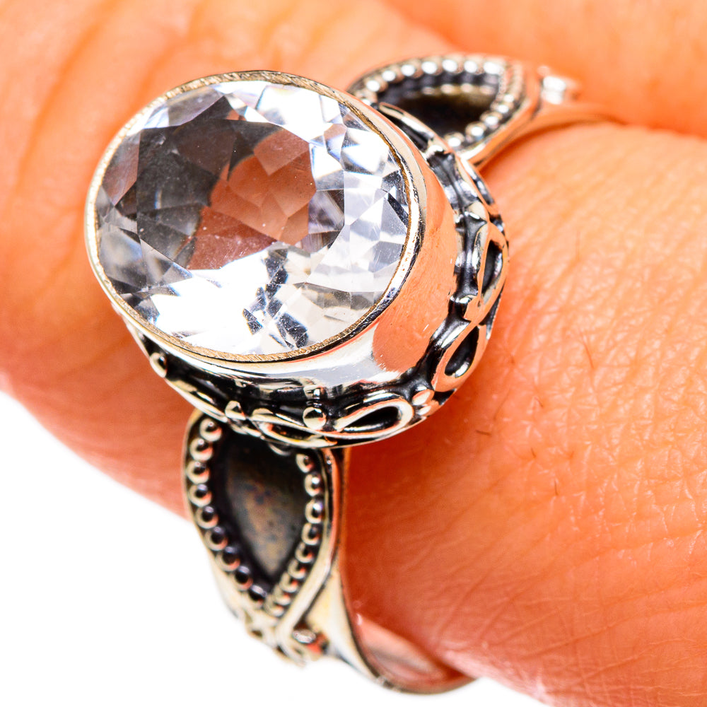 White Quartz Rings handcrafted by Ana Silver Co - RING85219