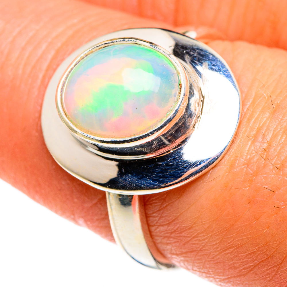 Ethiopian Opal Rings handcrafted by Ana Silver Co - RING85227