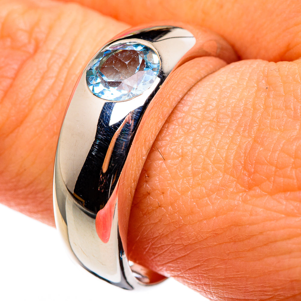 Blue Topaz Rings handcrafted by Ana Silver Co - RING85233