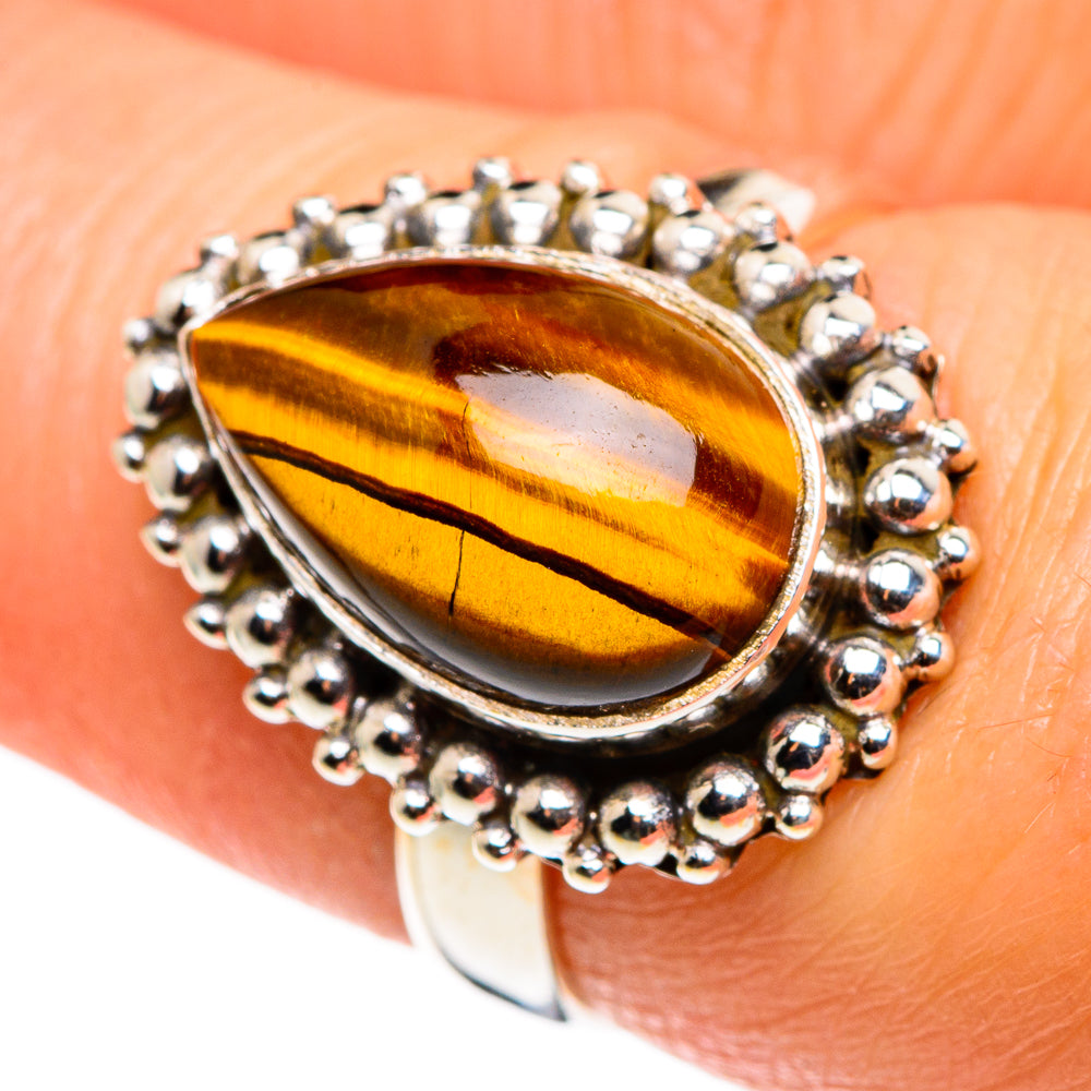 Tiger Eye Rings handcrafted by Ana Silver Co - RING85242
