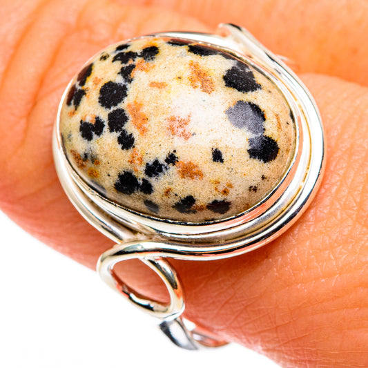 Dalmatian Jasper Rings handcrafted by Ana Silver Co - RING85243