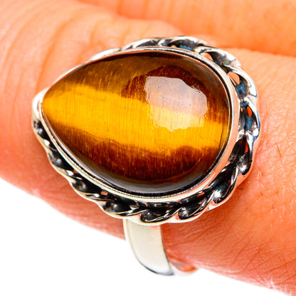 Tiger Eye Rings handcrafted by Ana Silver Co - RING85245