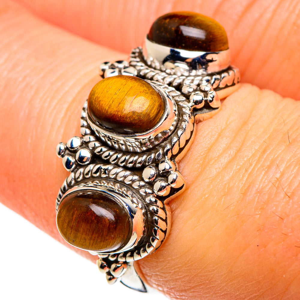 Tiger Eye Rings handcrafted by Ana Silver Co - RING85246