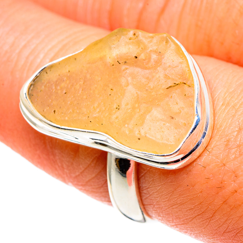 Libyan Glass Rings handcrafted by Ana Silver Co - RING85248