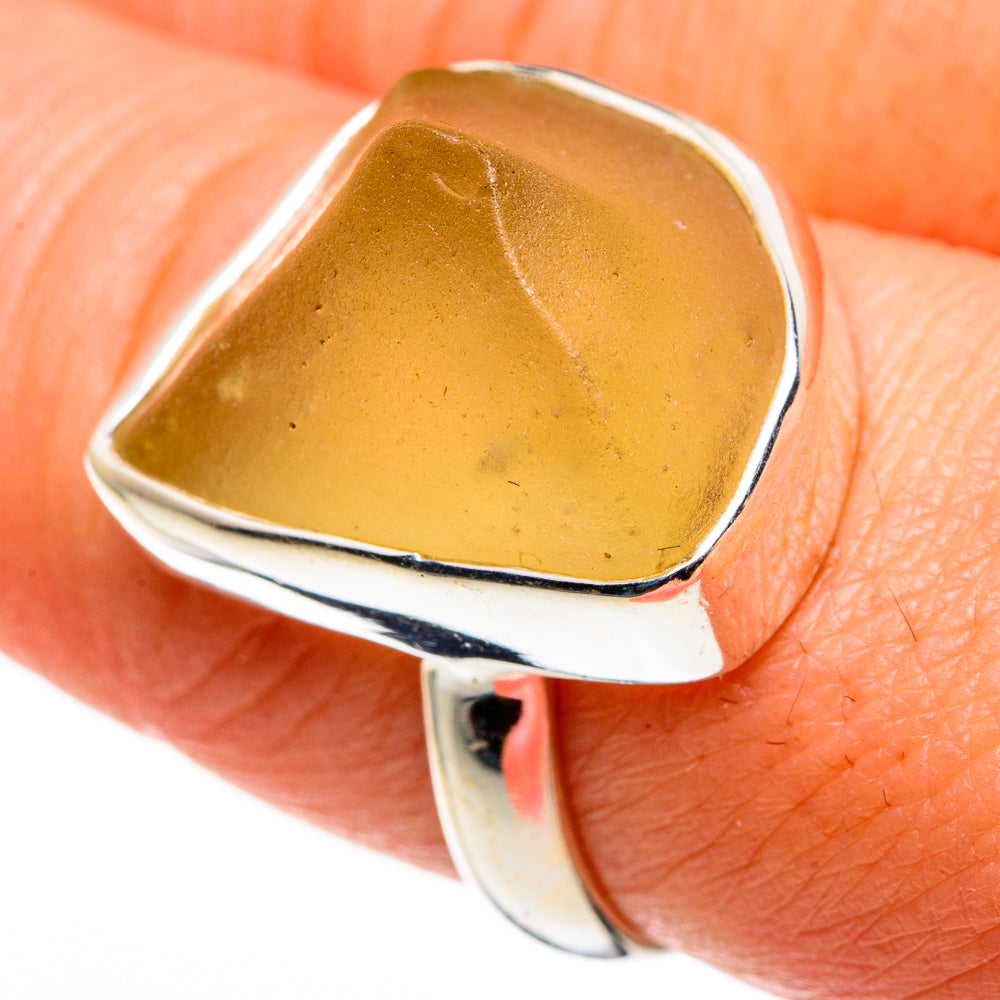 Libyan Glass Rings handcrafted by Ana Silver Co - RING85250