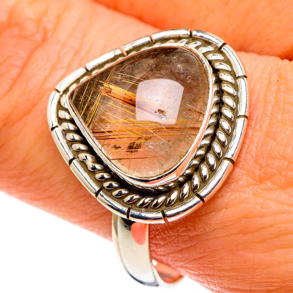 Rutilated Quartz Rings handcrafted by Ana Silver Co - RING85261