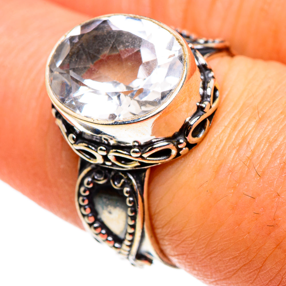 White Quartz Rings handcrafted by Ana Silver Co - RING85268