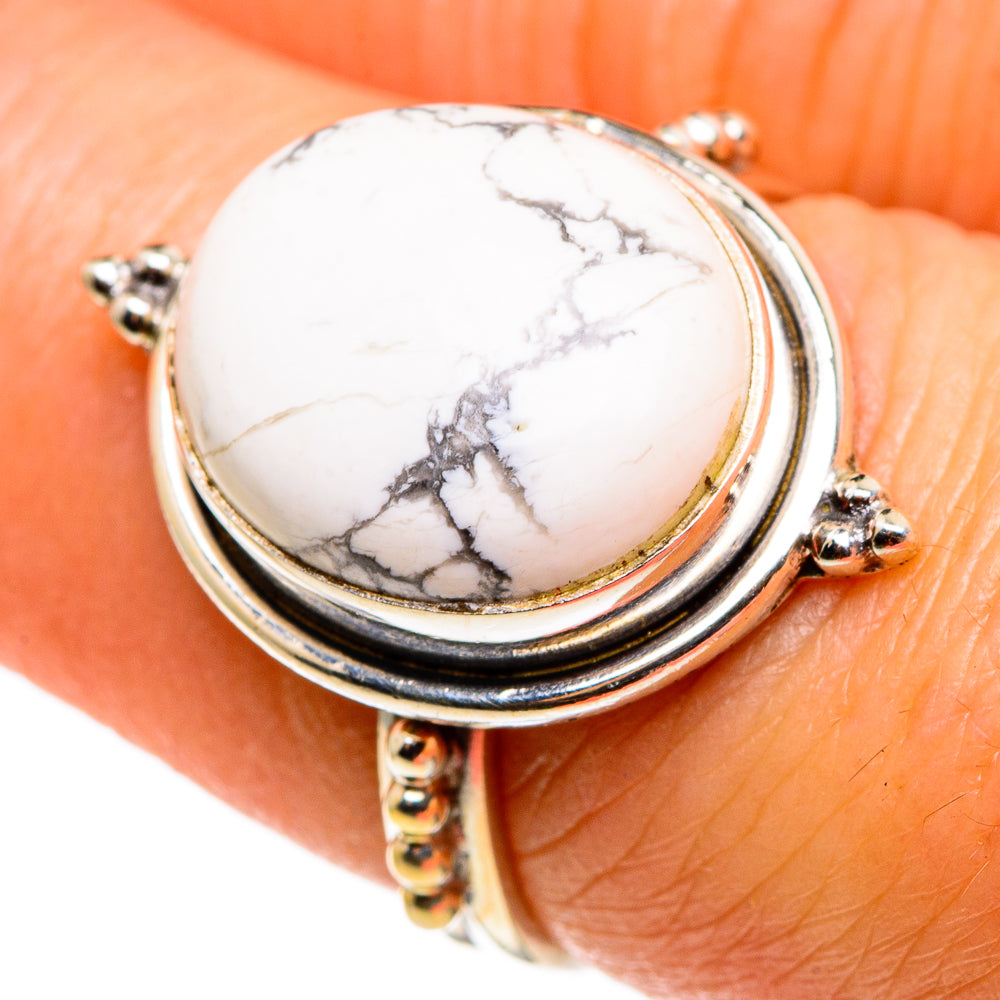 Howlite Rings handcrafted by Ana Silver Co - RING85270