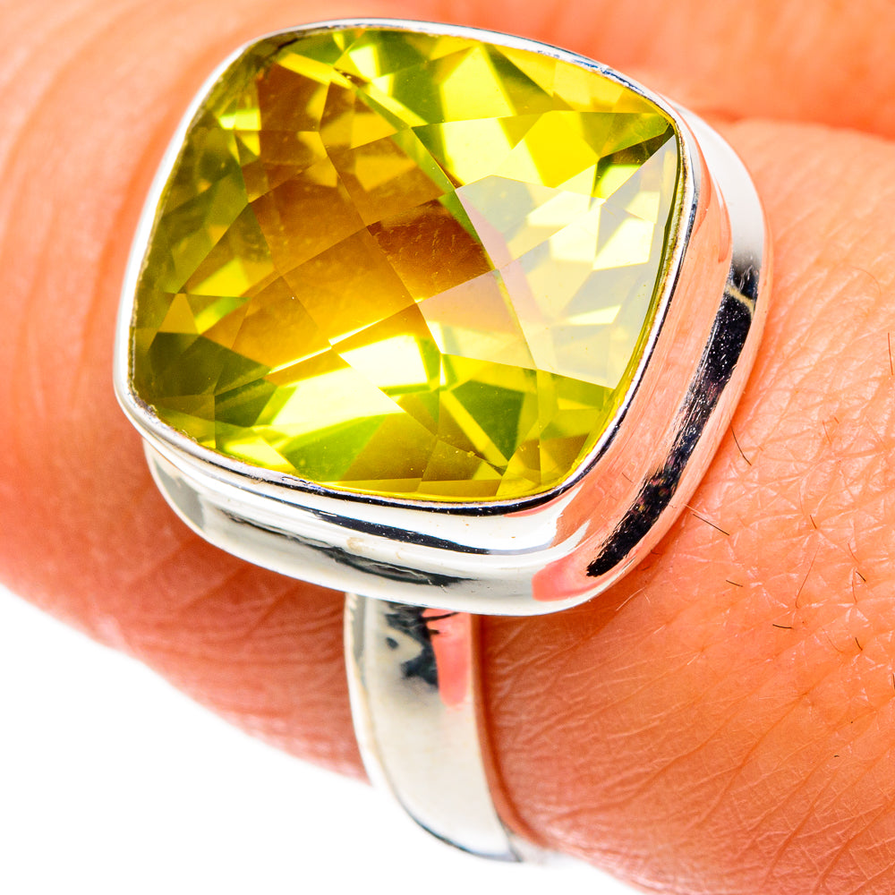 Lemon Quartz Rings handcrafted by Ana Silver Co - RING85272