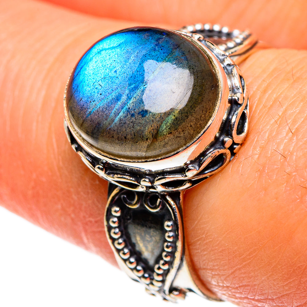Labradorite Rings handcrafted by Ana Silver Co - RING85277