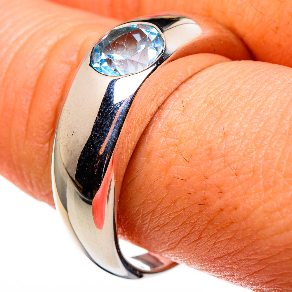 Blue Topaz Rings handcrafted by Ana Silver Co - RING85280