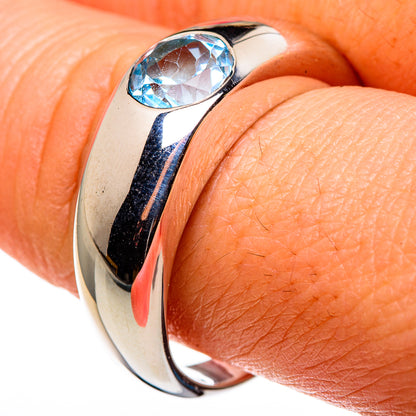Blue Topaz Rings handcrafted by Ana Silver Co - RING85280