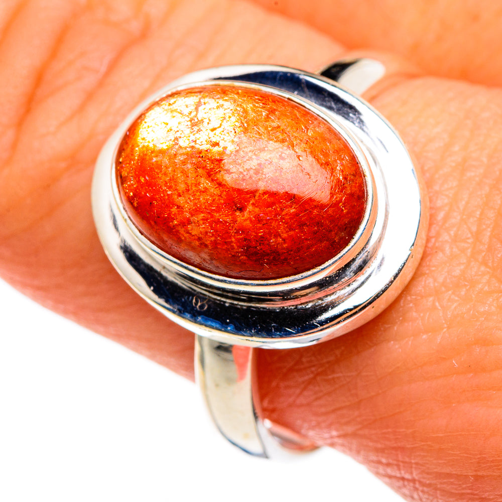 Sunstone Rings handcrafted by Ana Silver Co - RING85292