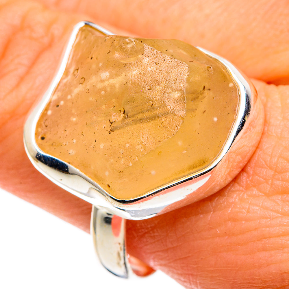 Libyan Glass Rings handcrafted by Ana Silver Co - RING85293