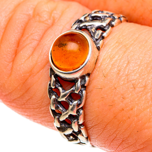 Baltic Amber Rings handcrafted by Ana Silver Co - RING85301