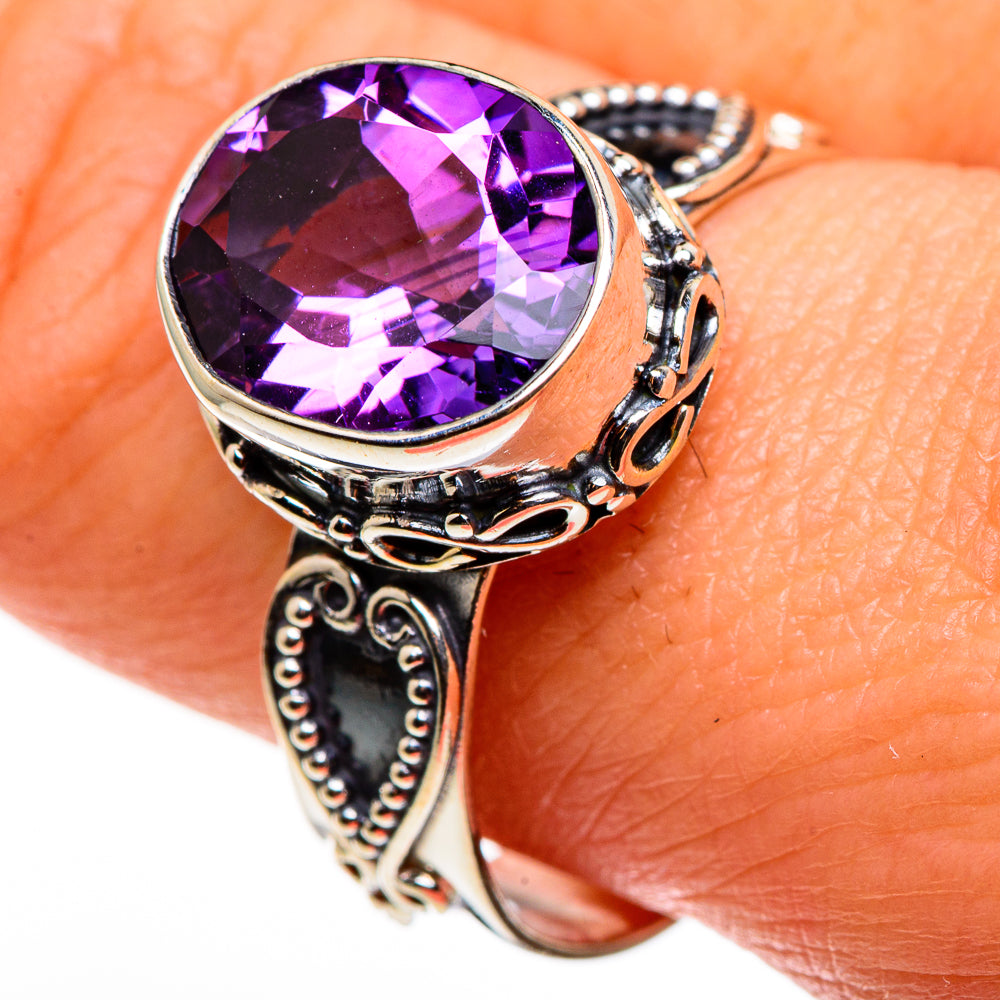 Amethyst Rings handcrafted by Ana Silver Co - RING85305