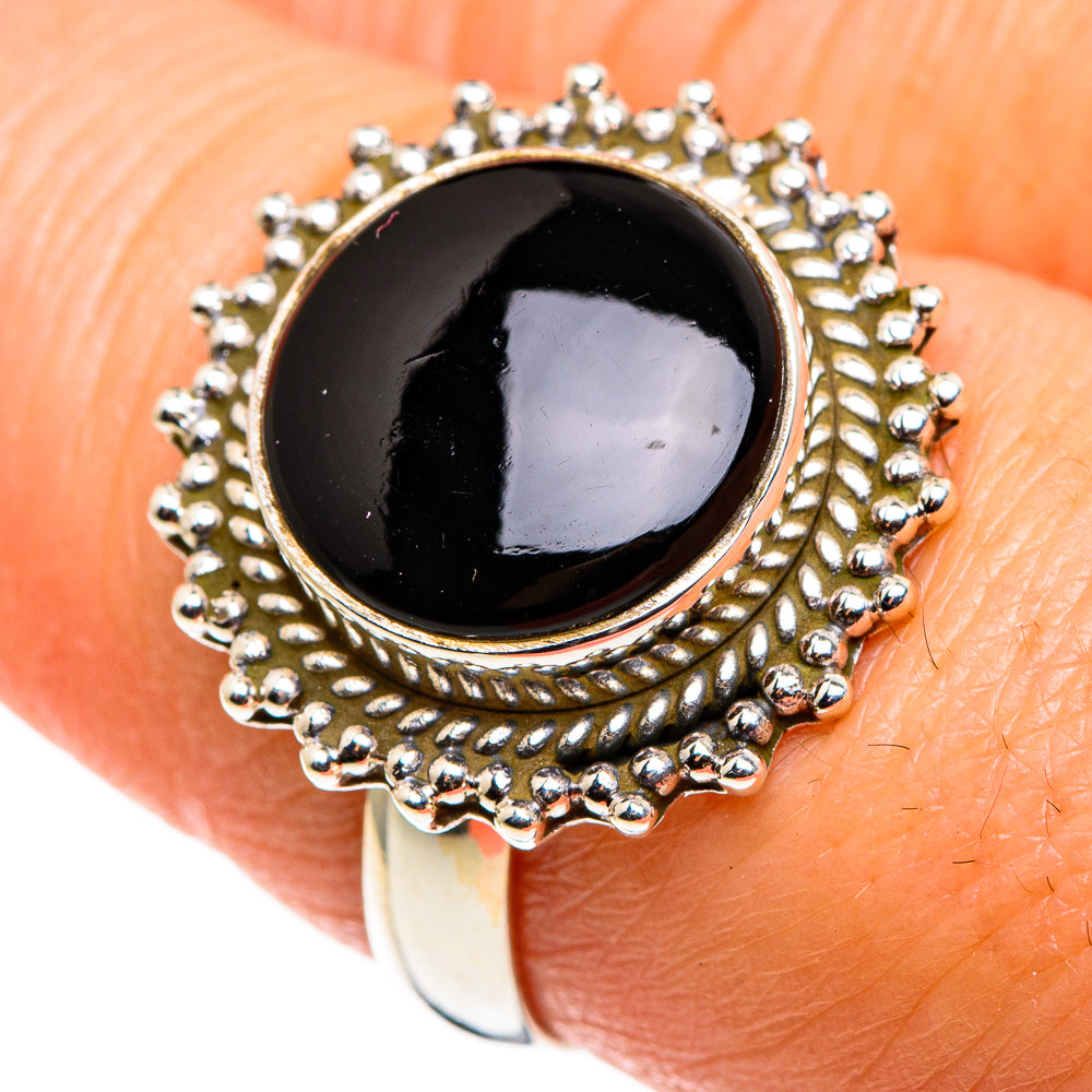 Black Onyx Rings handcrafted by Ana Silver Co - RING85310