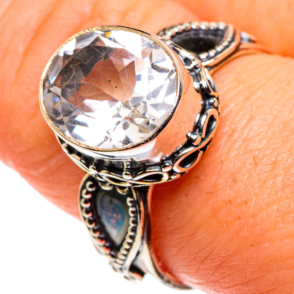 White Quartz Rings handcrafted by Ana Silver Co - RING85313