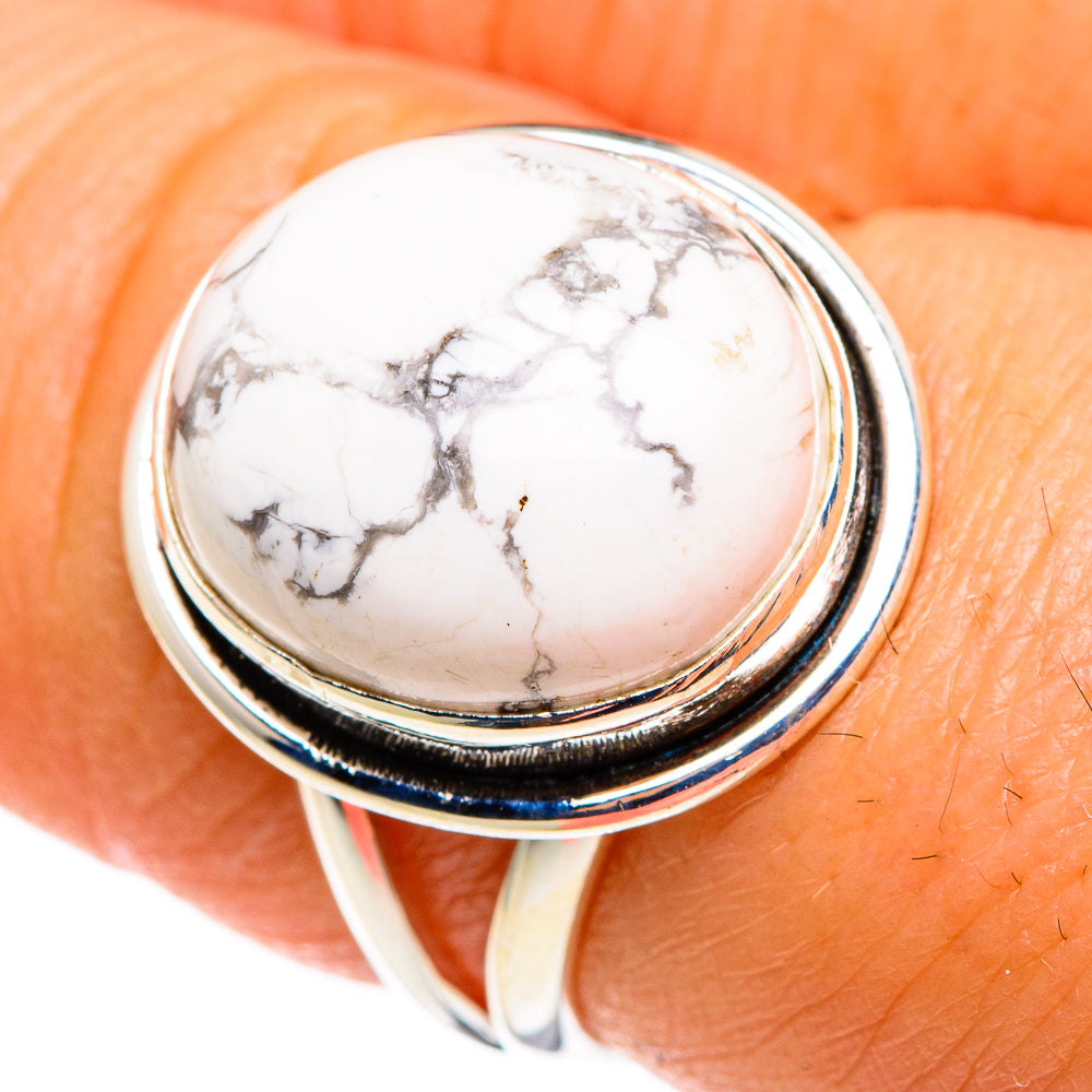Howlite Rings handcrafted by Ana Silver Co - RING85314