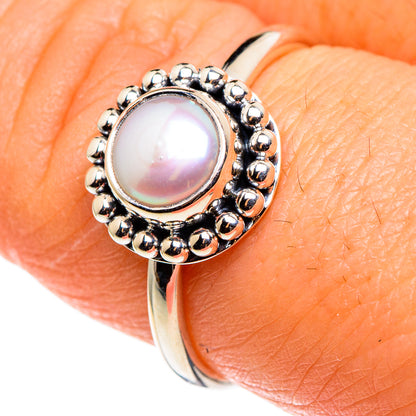 Cultured Pearl Rings handcrafted by Ana Silver Co - RING85315