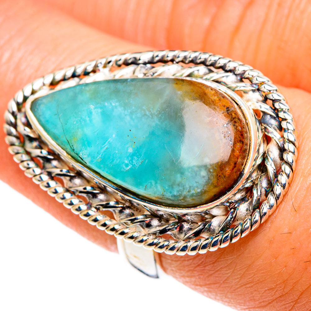 Peruvian Opal Rings handcrafted by Ana Silver Co - RING85320