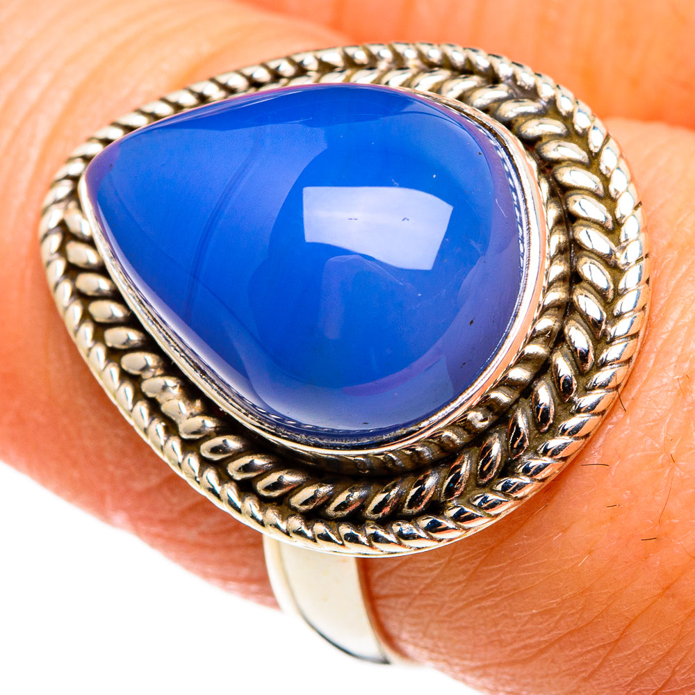 Chalcedony Rings handcrafted by Ana Silver Co - RING85321