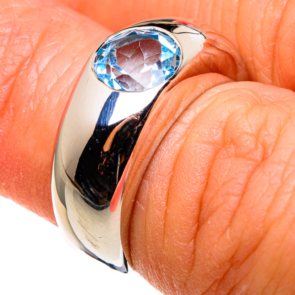 Blue Topaz Rings handcrafted by Ana Silver Co - RING85323
