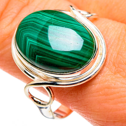 Malachite Rings handcrafted by Ana Silver Co - RING85327