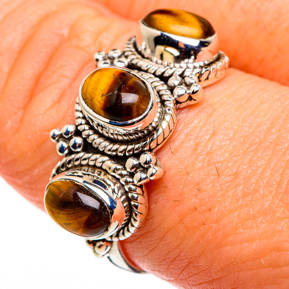 Tiger Eye Rings handcrafted by Ana Silver Co - RING85334