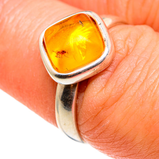 Baltic Amber Rings handcrafted by Ana Silver Co - RING85337