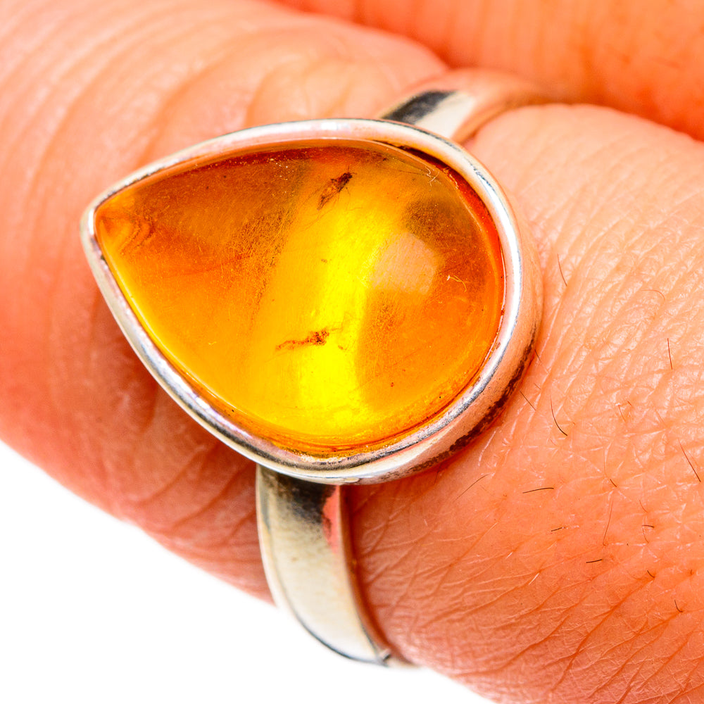 Baltic Amber Rings handcrafted by Ana Silver Co - RING85338