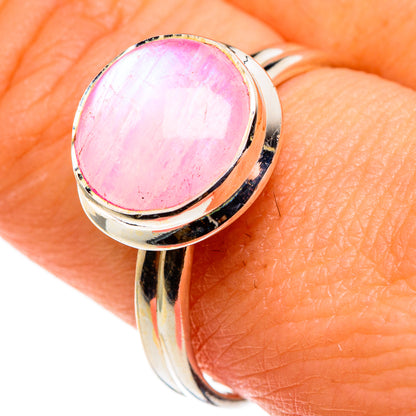 Pink Moonstone Rings handcrafted by Ana Silver Co - RING85341