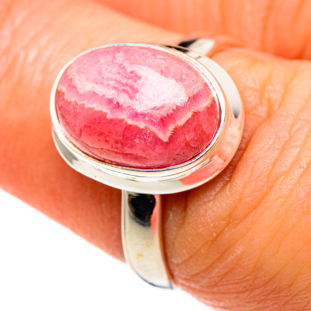 Rhodochrosite Rings handcrafted by Ana Silver Co - RING85343