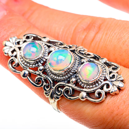 Ethiopian Opal Rings handcrafted by Ana Silver Co - RING85356